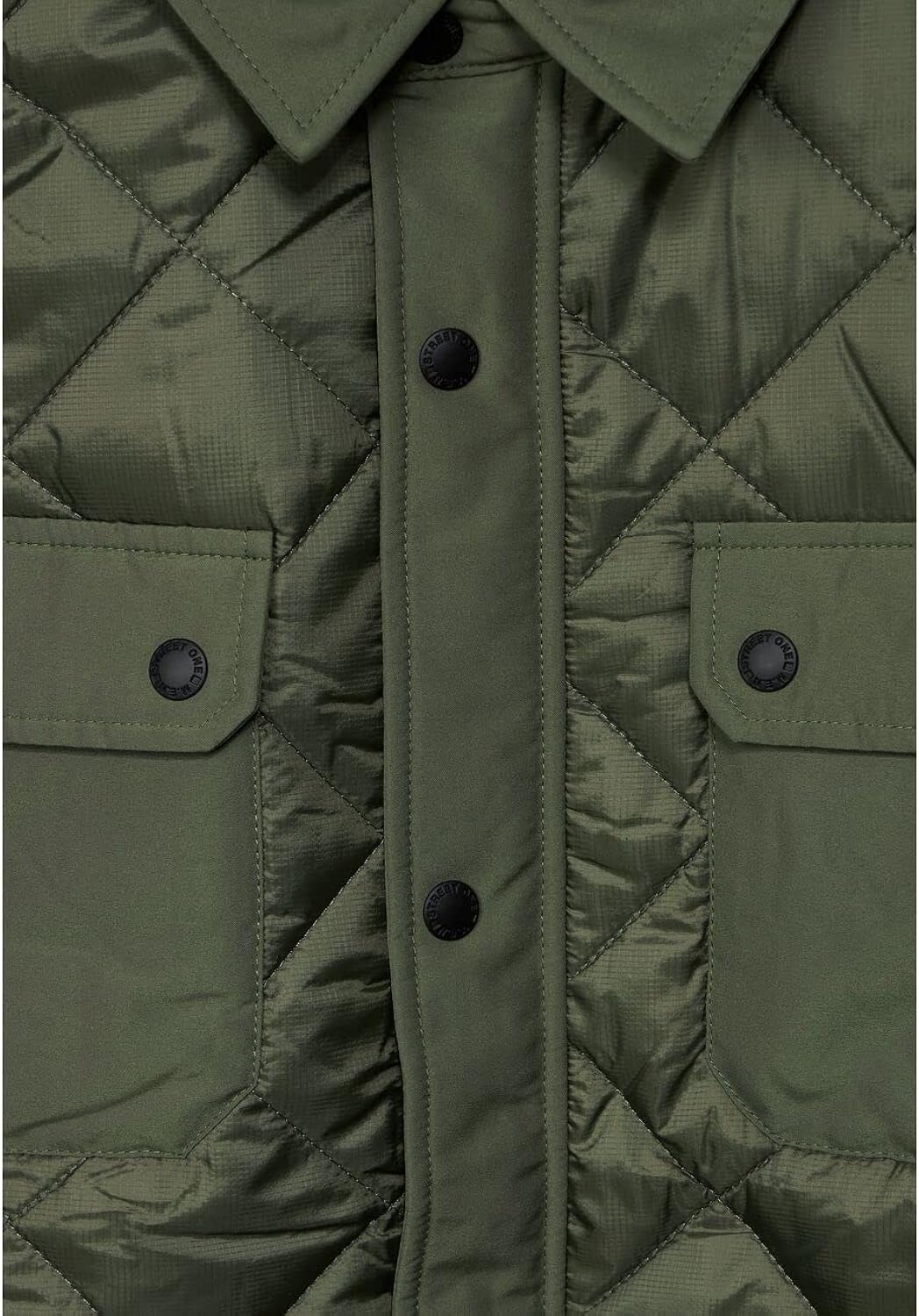 Xhup Street One Meshkujsh – Ngjyrë Olive | Quilted Lightweight Jacket