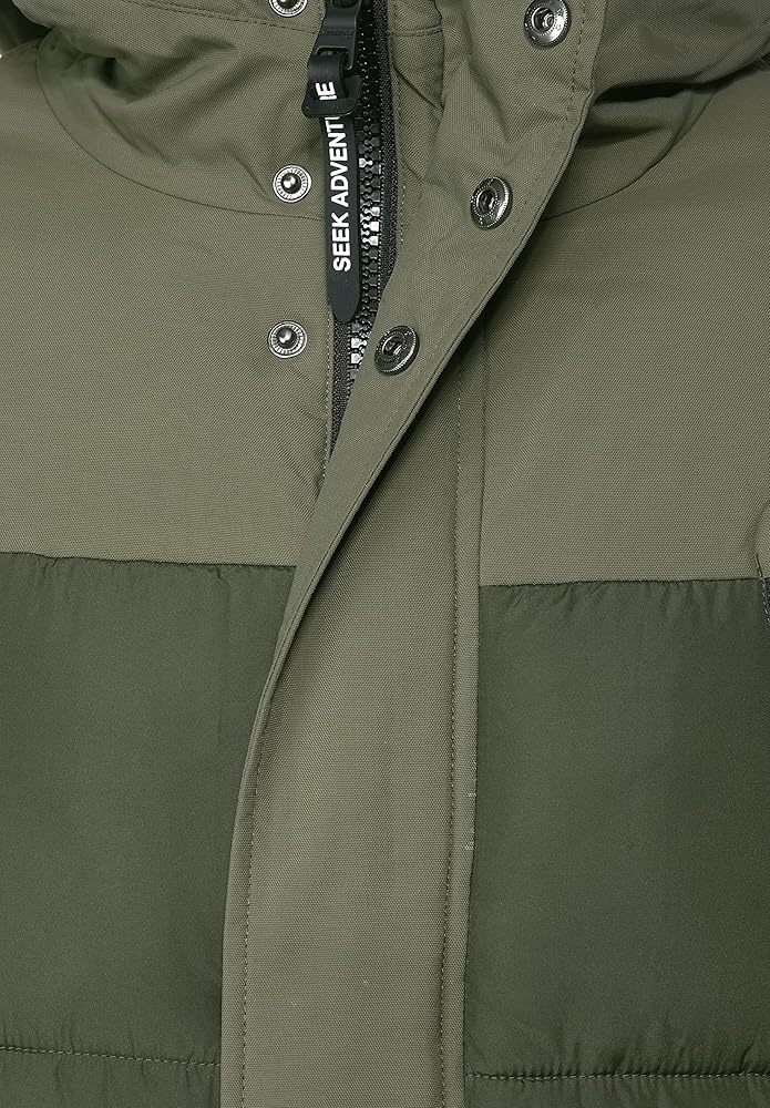 Xhup dimëror i gjatë për meshkuj – Green Parka Puffer Jacket