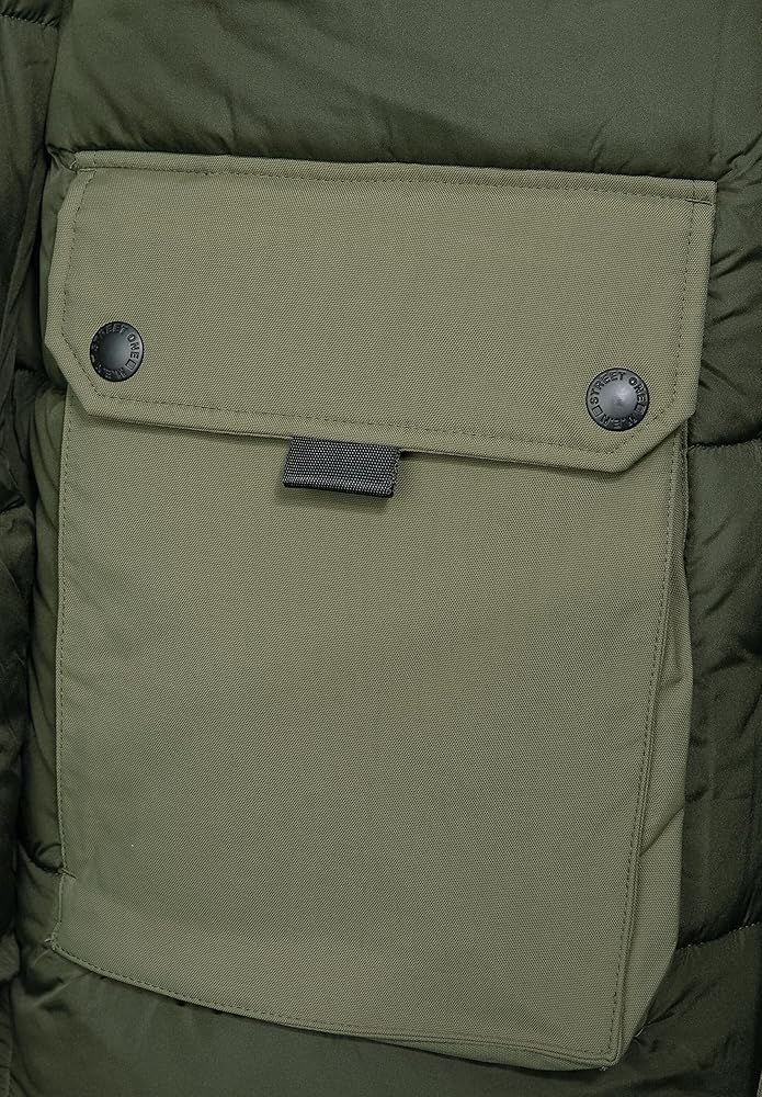 Xhup dimëror i gjatë për meshkuj – Green Parka Puffer Jacket