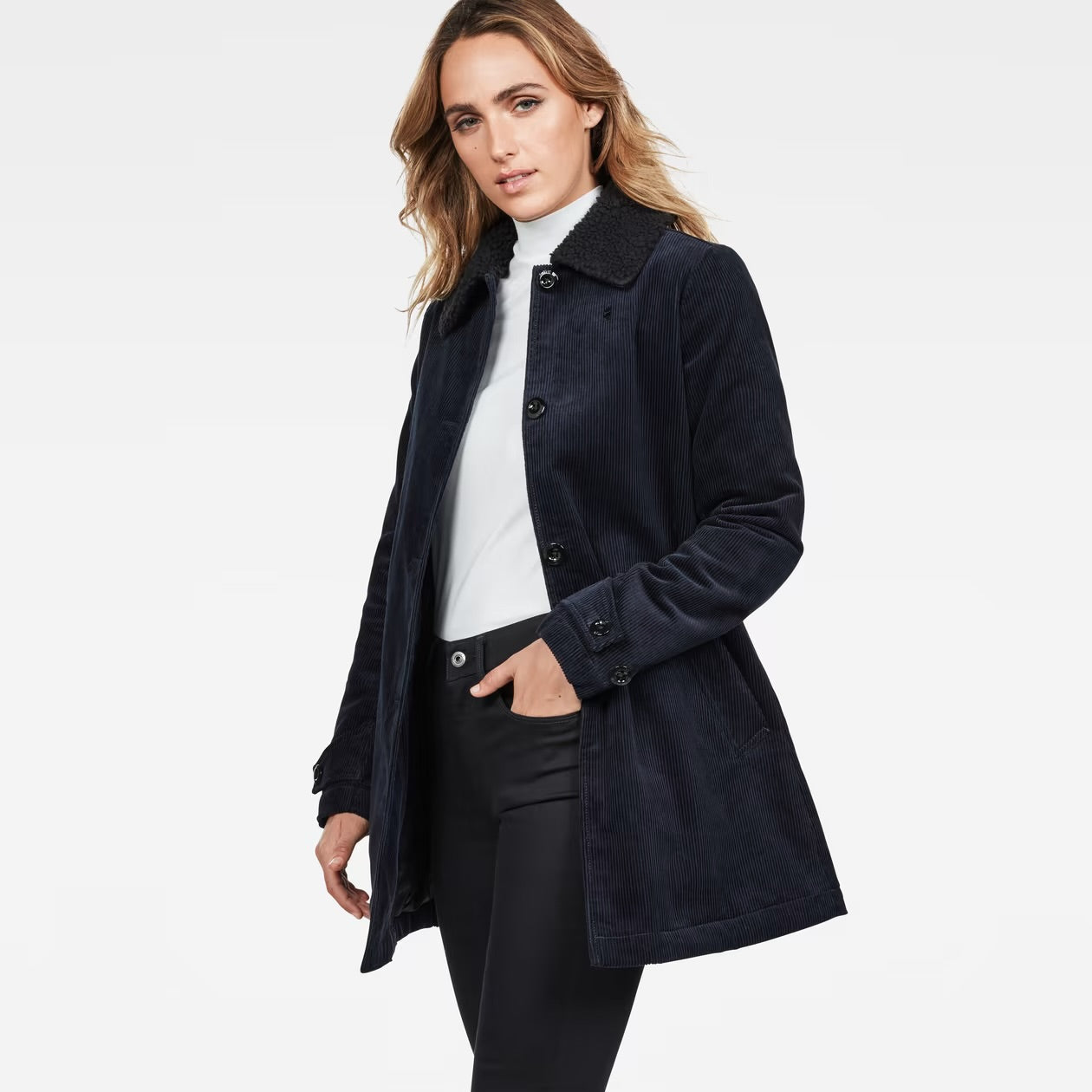 Xhakete G-Star RAW Deline Cord Mac Jacket – Mazarine Blue