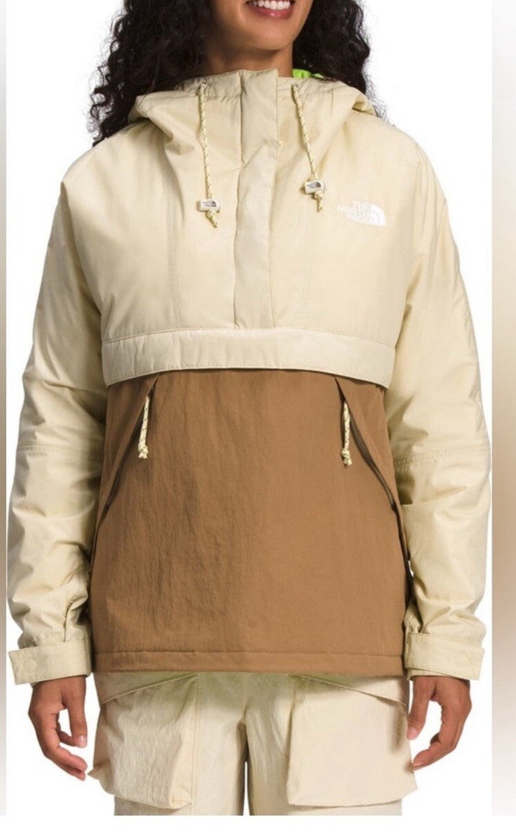 Xhup The North Face Women’s Anorak Windbreaker – Beige/Brown