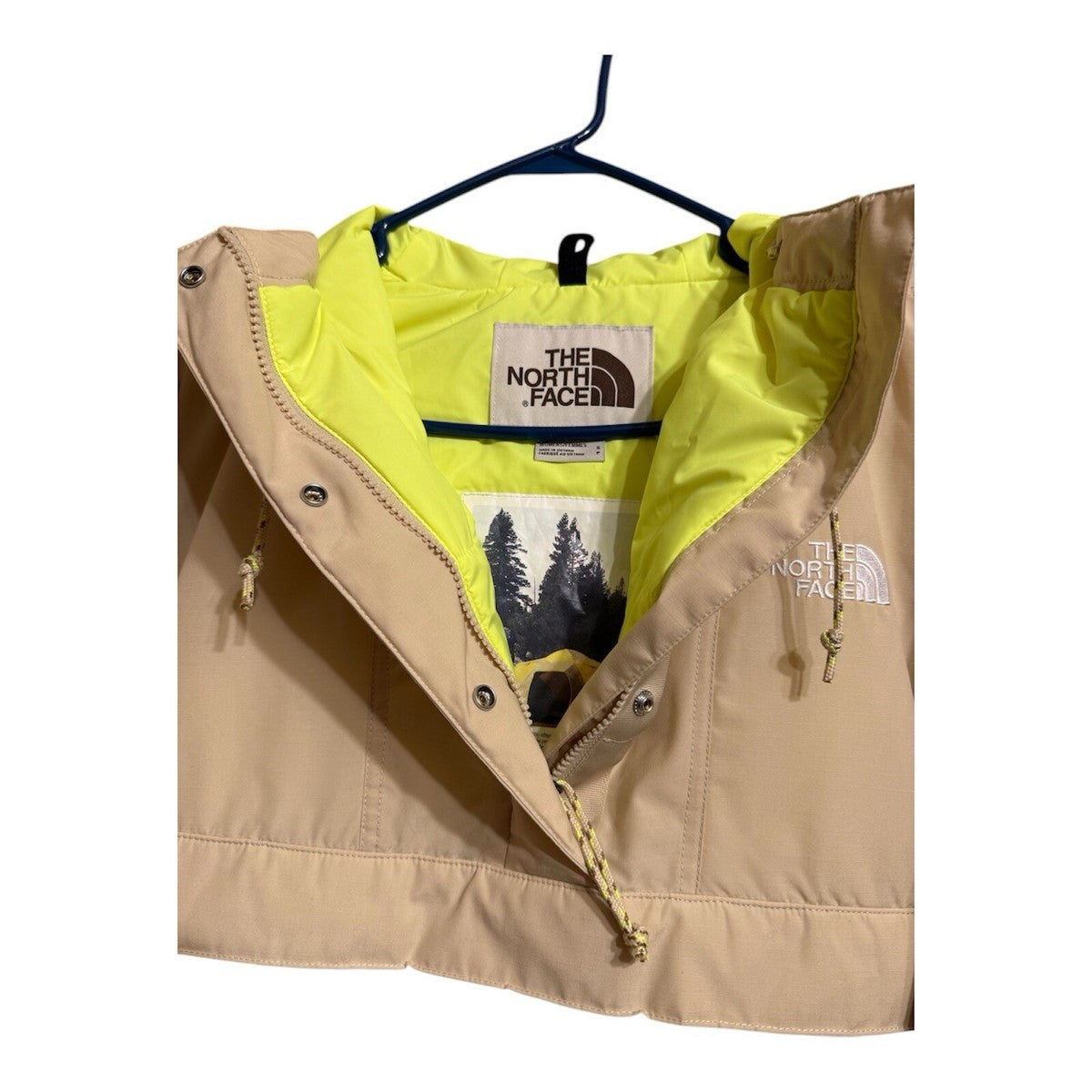 Xhup The North Face Women’s Anorak Windbreaker – Beige/Brown