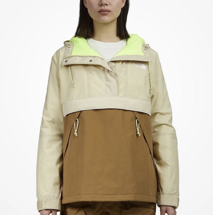 Xhup The North Face Women’s Anorak Windbreaker – Beige/Brown