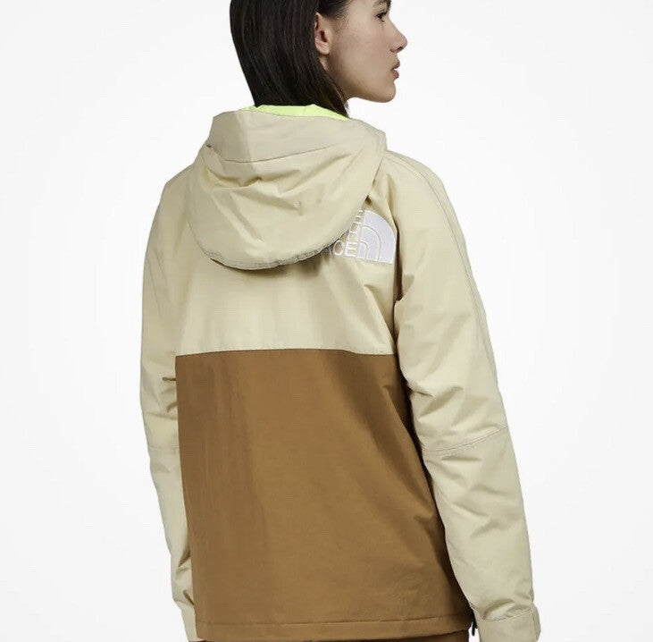 Xhup The North Face Women’s Anorak Windbreaker – Beige/Brown