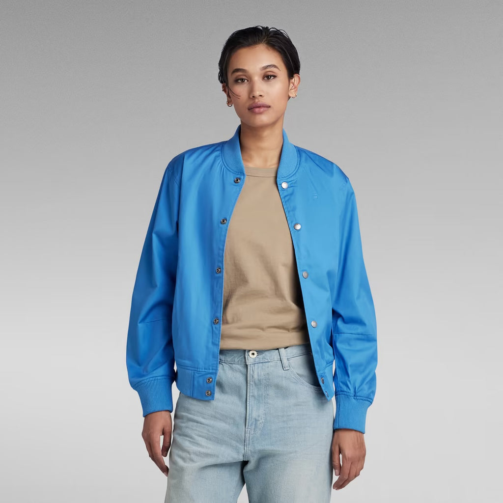 G-STAR RAW Deline BF Bomber Jacket – Bright Blue