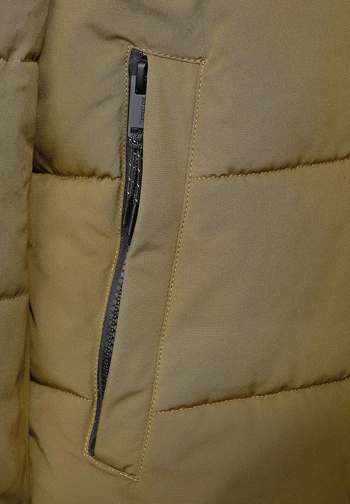 Xhup dimëror Street One  për meshkuj – Khaki Green Puffer Jacket